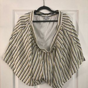 Yellow and white stripped shorts